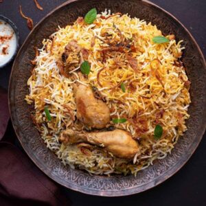 Non-Vegetarian Meal(Chicken Biriyani+Starters+Desserts)